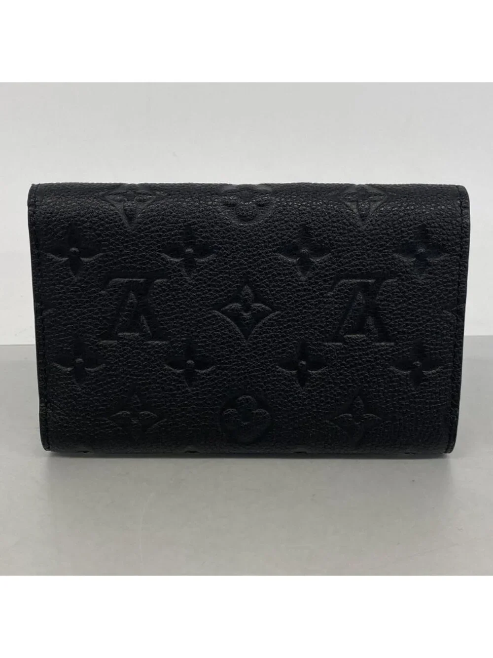 Louis Vuitton Trifold Wallet Monogram Empreinte Portefeuille Compact Noir